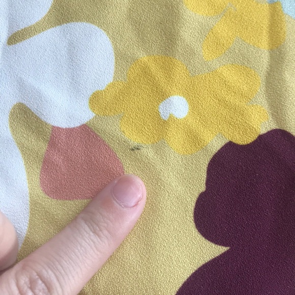 ASOS yellow floral retro shift dress - Picture 7 of 7